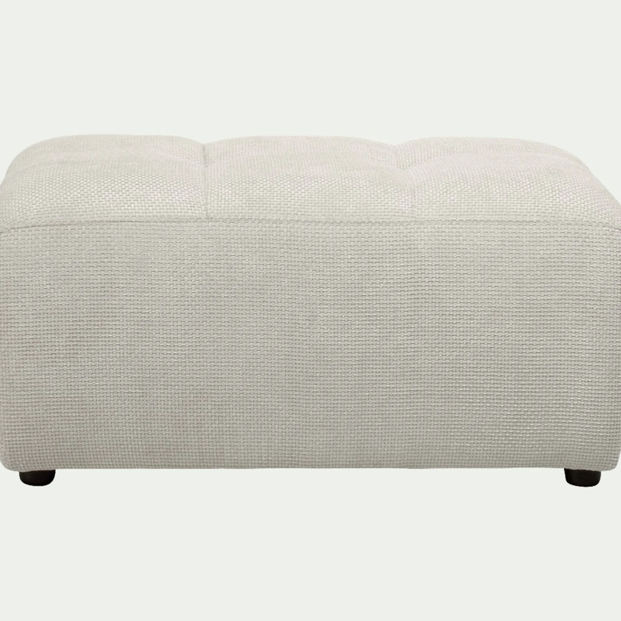 alinea Pouf & Repose-Pieds*Pouf en tissu Eden - alpilles Beige