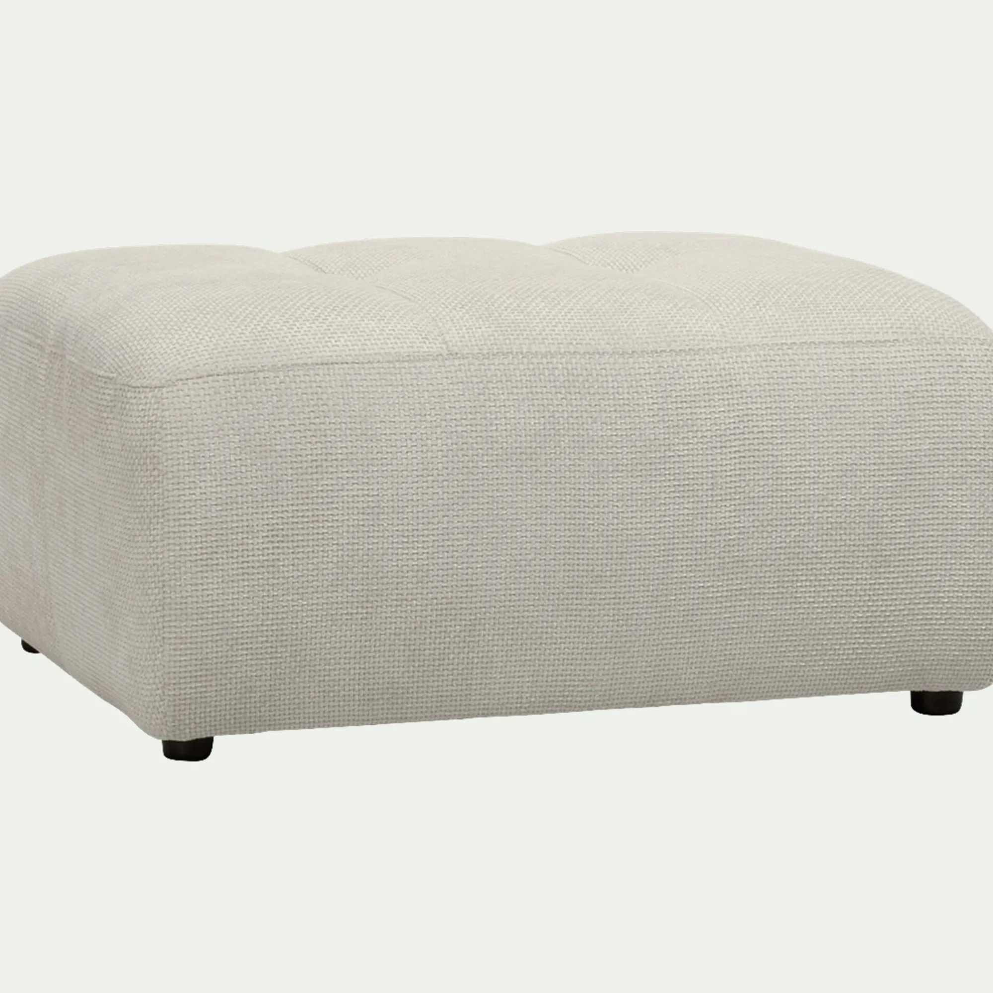 alinea Pouf & Repose-Pieds*Pouf en tissu Eden - alpilles Beige