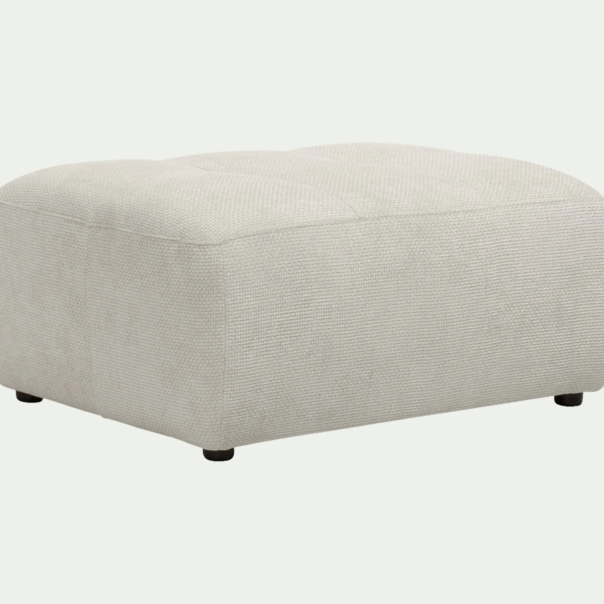 alinea Pouf & Repose-Pieds*Pouf en tissu Eden - alpilles Beige