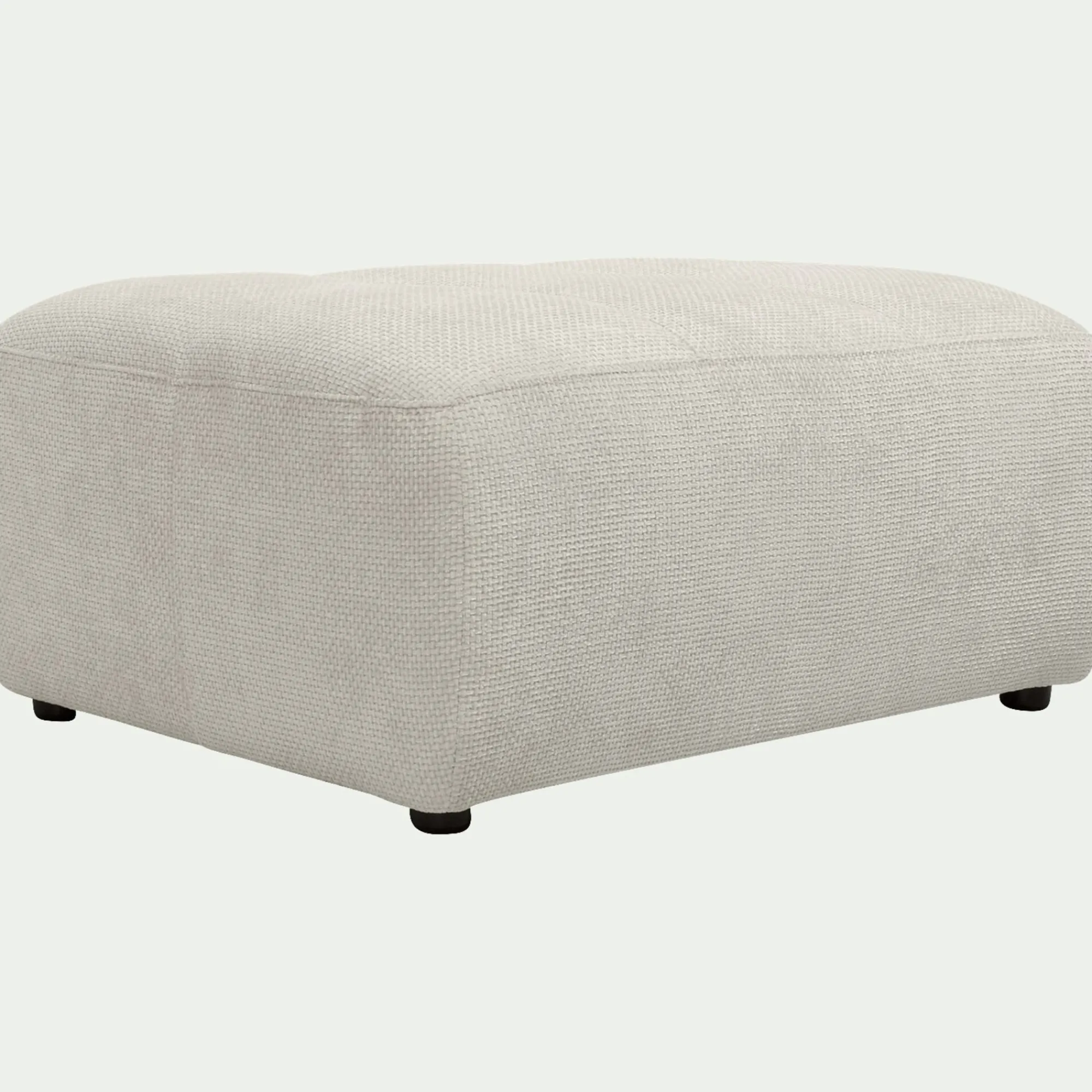 alinea Pouf & Repose-Pieds*Pouf en tissu Eden - alpilles Beige