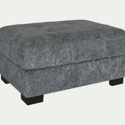 alinea Pouf & Repose-Pieds*Pouf en tissu Genesis avec coffre - Gris ardoise