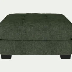 alinea Pouf & Repose-Pieds*Pouf en tissu Monclar - Vert cèdre