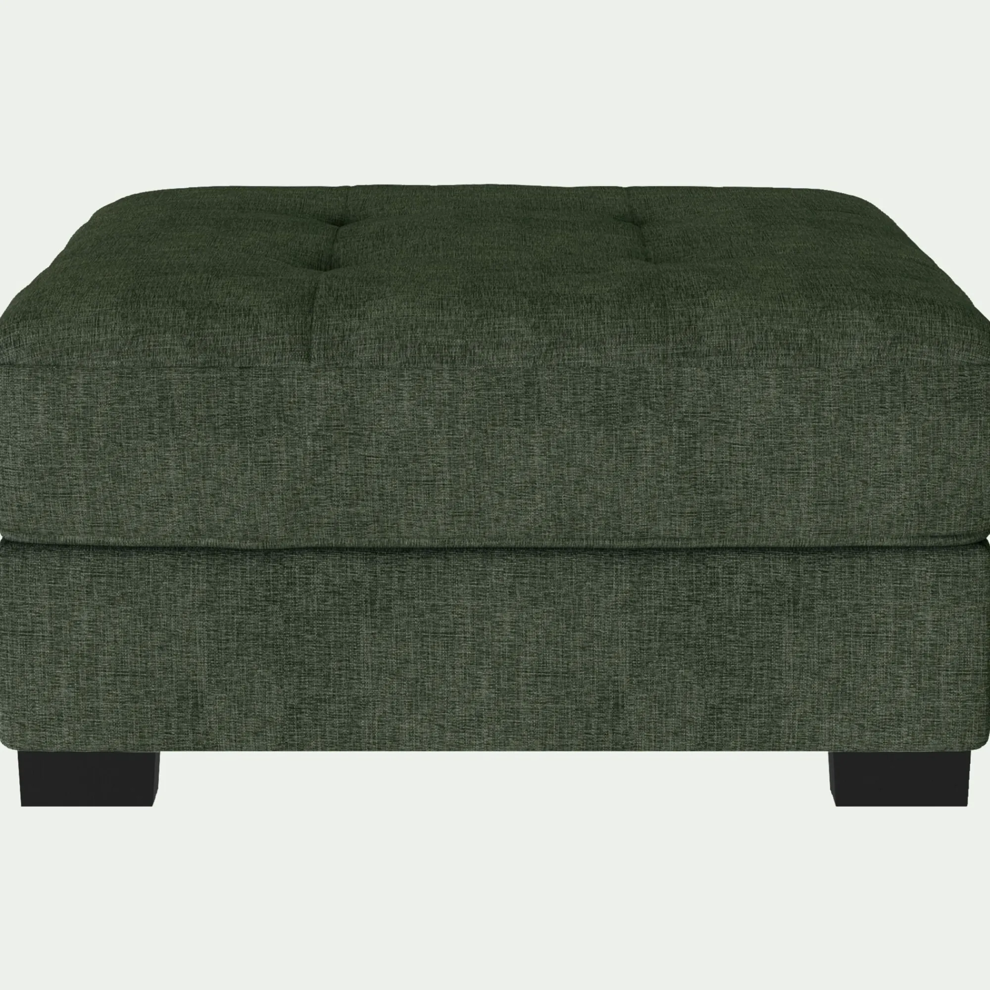 alinea Pouf & Repose-Pieds*Pouf en tissu Monclar - Vert cèdre