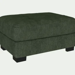 alinea Pouf & Repose-Pieds*Pouf en tissu Monclar - Vert cèdre