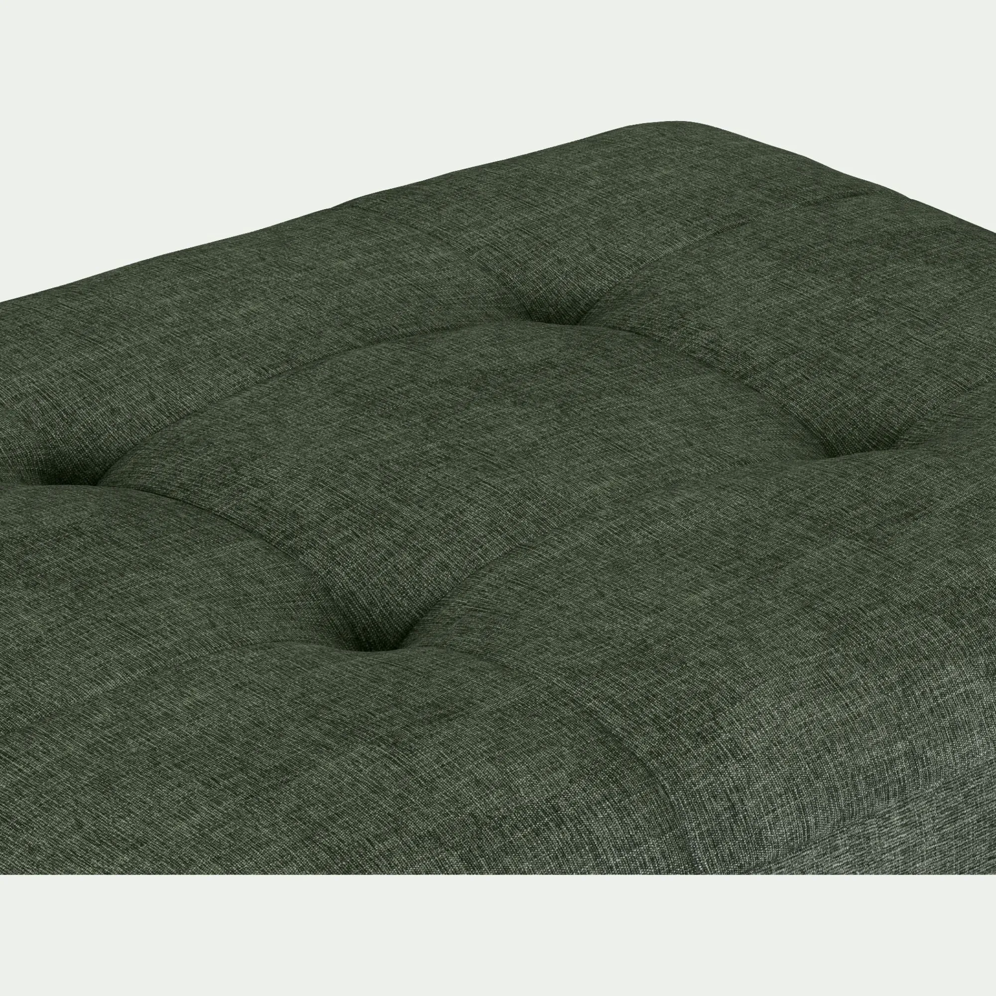 alinea Pouf & Repose-Pieds*Pouf en tissu Monclar - Vert cèdre