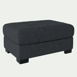 alinea Pouf & Repose-Pieds*Pouf en tissu pop avec coffre - anthracite Gris