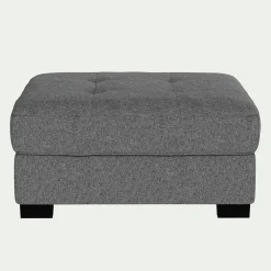 alinea Pouf & Repose-Pieds*Pouf en tissu pop avec coffre - Gris