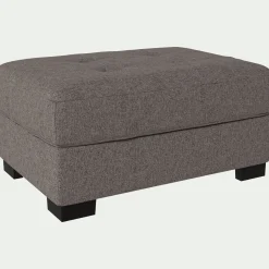 alinea Pouf & Repose-Pieds*Pouf en tissu Pop avec coffre - taupe Gris