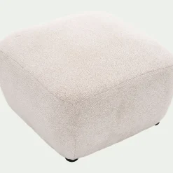 alinea Pouf & Repose-Pieds*Pouf en tissu Raven - écru Blanc