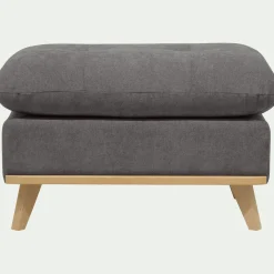 alinea Pouf & Repose-Pieds*Pouf en tissu storm - moyen Gris