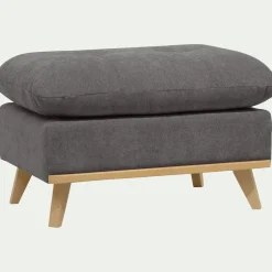 alinea Pouf & Repose-Pieds*Pouf en tissu storm - moyen Gris