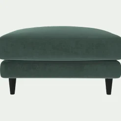 alinea Pouf & Repose-Pieds*Pouf en tissu velvet - sauge Vert