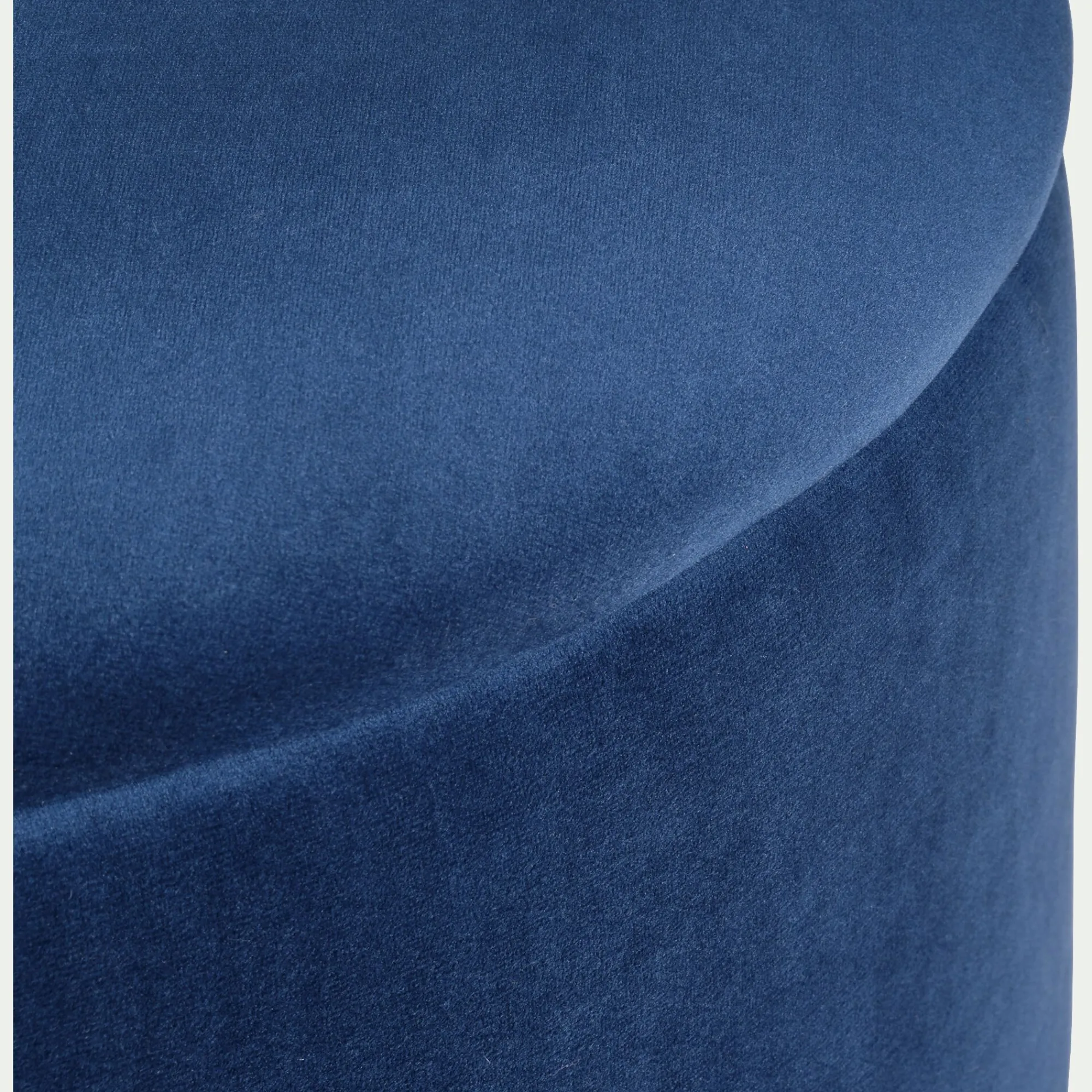 alinea Coussin De Sol|Pouf & Repose-Pieds*Pouf en velours avec coffre de rangement - H43cm Bleu
