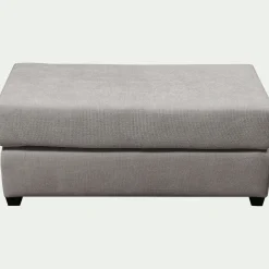 alinea Pouf & Repose-Pieds*Pouf rectangulaire en tissu Bloq - Gris