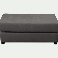 alinea Pouf & Repose-Pieds*Pouf rectangulaire en tissu Bloq - anthracite Gris