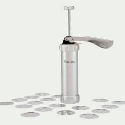alinea Ustensile Pour Pâtisserie*Presse à biscuits en aluminium anodisé - Argenté