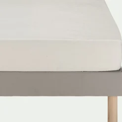 alinea Protection Literie Enfant|Protection Literie Enfant*Protège-matelas en coton bio 160x200cm bonnet 30cm Blanc