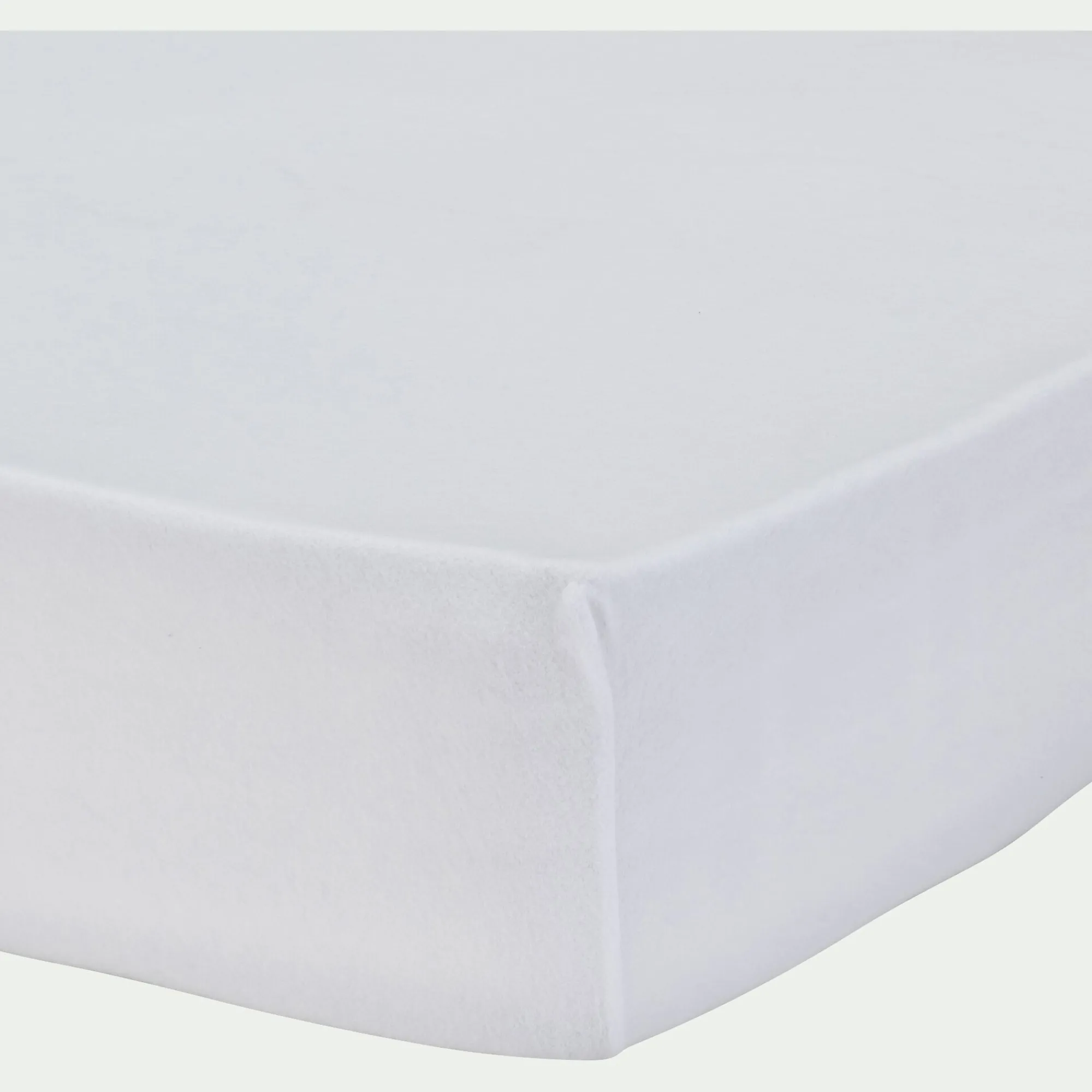 alinea Protection Literie Enfant|Protection Literie Enfant*Protège-matelas en coton recyclé 90x200 cm bonnet 25cm Blanc