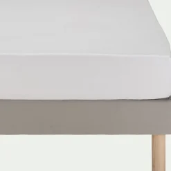 alinea Protection Literie Enfant|Protection Literie Enfant*Protège-matelas extensible 100% coton 140x200 cm bonnet 30cm Blanc