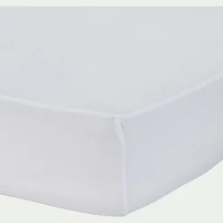alinea Protection Literie Enfant|Protection Literie Enfant*Protège-matelas extensible 100% coton 140x200 cm bonnet 30cm Blanc