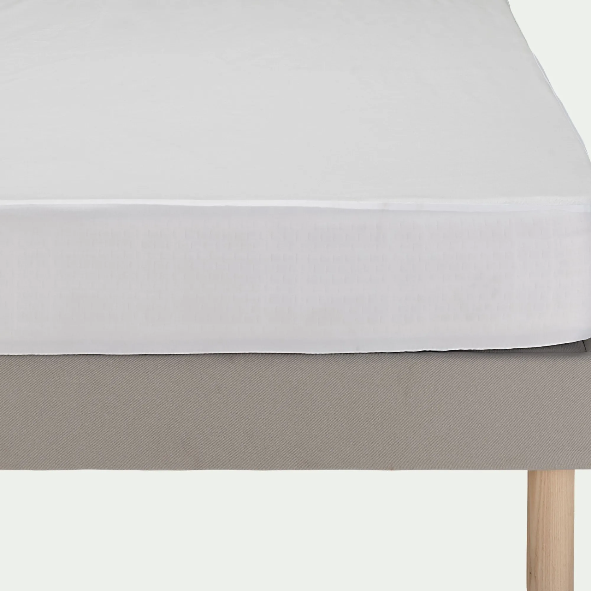 alinea Protection Literie Enfant|Protection Literie Enfant*Protège-matelas imperméable en coton recyclé 90x140cm bonnet 19cm Blanc