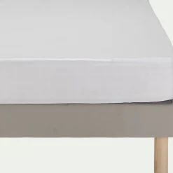alinea Protection Literie Enfant|Protection Literie Enfant*Protège-matelas imperméable en coton recyclé 140x200cm bonnet 30cm Blanc
