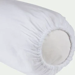 alinea Protège-Matelas Et Protège-Oreiller*Protège-traversin en coton recyclé - 90 cm Blanc