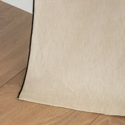 alinea Rideau*Rideau à œillets en coton finition point de bourdon 140x250cm - Beige