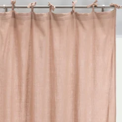 alinea Bureau Enfant|Rideau Enfant*Rideau à nouettes en gaze de coton - salina - 140x250cm Rose
