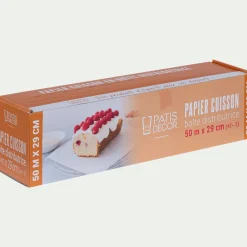 alinea Ustensile Pour Pâtisserie*Rouleau de papier cuisson 30x500cm Beige
