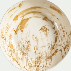 alinea Plat De Service Et Saladier*Saladier en grès D35cm - argan Jaune