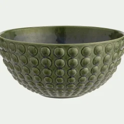 alinea Plat De Service Et Saladier*Saladier en grès D24,5cm - Vert