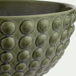 alinea Plat De Service Et Saladier*Saladier en grès D24,5cm - Vert