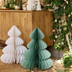 alinea Petit Sapin De Noël|Objet Décoratif De Noël*Sapin décoratif à poser en papier H60cm - Vert