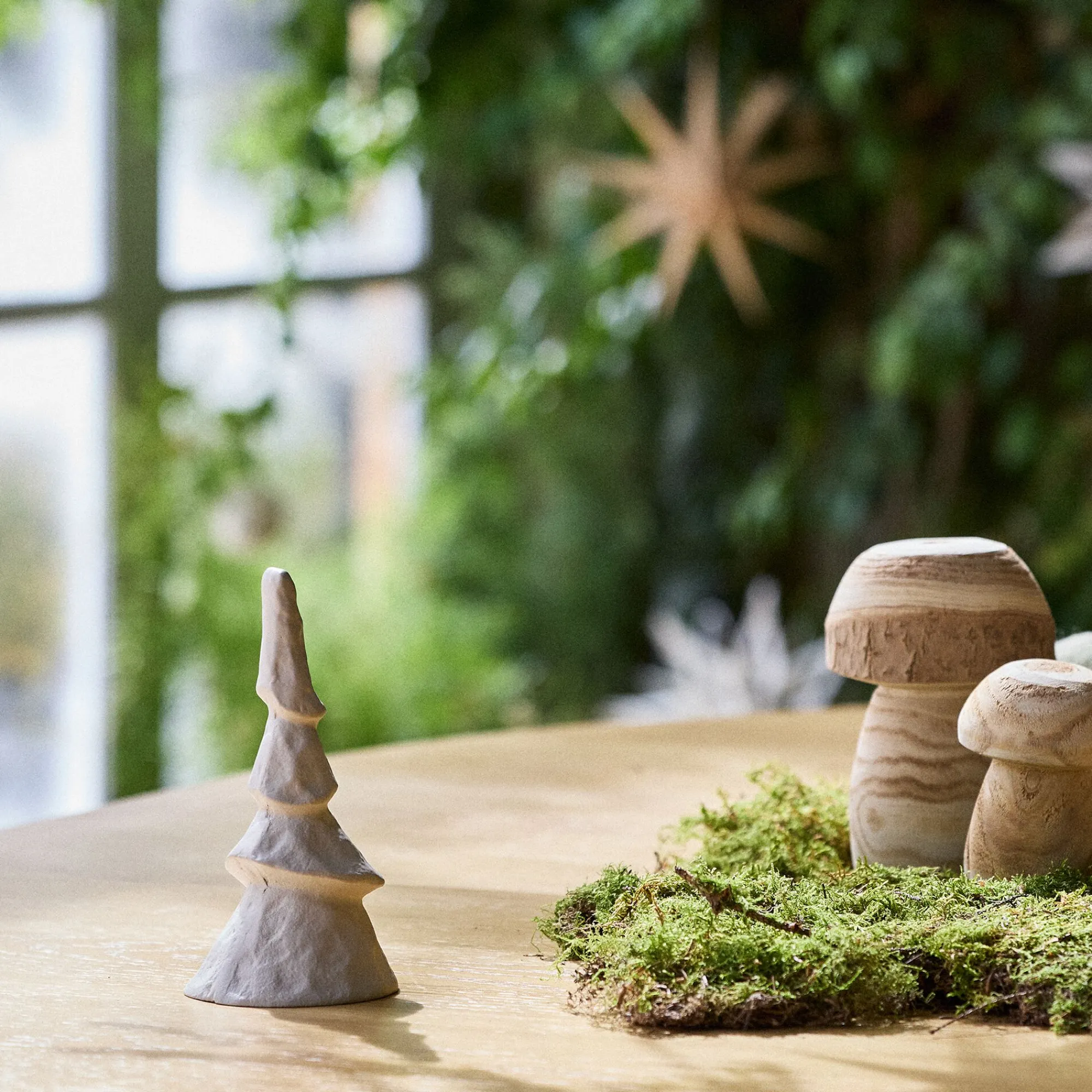 alinea Décoration De La Table De Noël|Petit Sapin De Noël*Sapin décoratif à poser en aluminium H18,5cm - Blanc