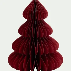alinea Petit Sapin De Noël|Objet Décoratif De Noël*Sapin décoratif à poser en papier H60cm - Rouge