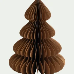 alinea Petit Sapin De Noël|Objet Décoratif De Noël*Sapin décoratif à poser en papier H60cm - Marron