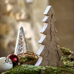 alinea Décoration De La Table De Noël|Petit Sapin De Noël*Sapin décoratif à poser en bois de manguier H29cm - Naturel