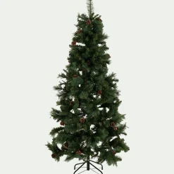 alinea Grand Sapin De Noël*Sapin de Noël artificiel avec pommes de pin D78xH150cm - Vert