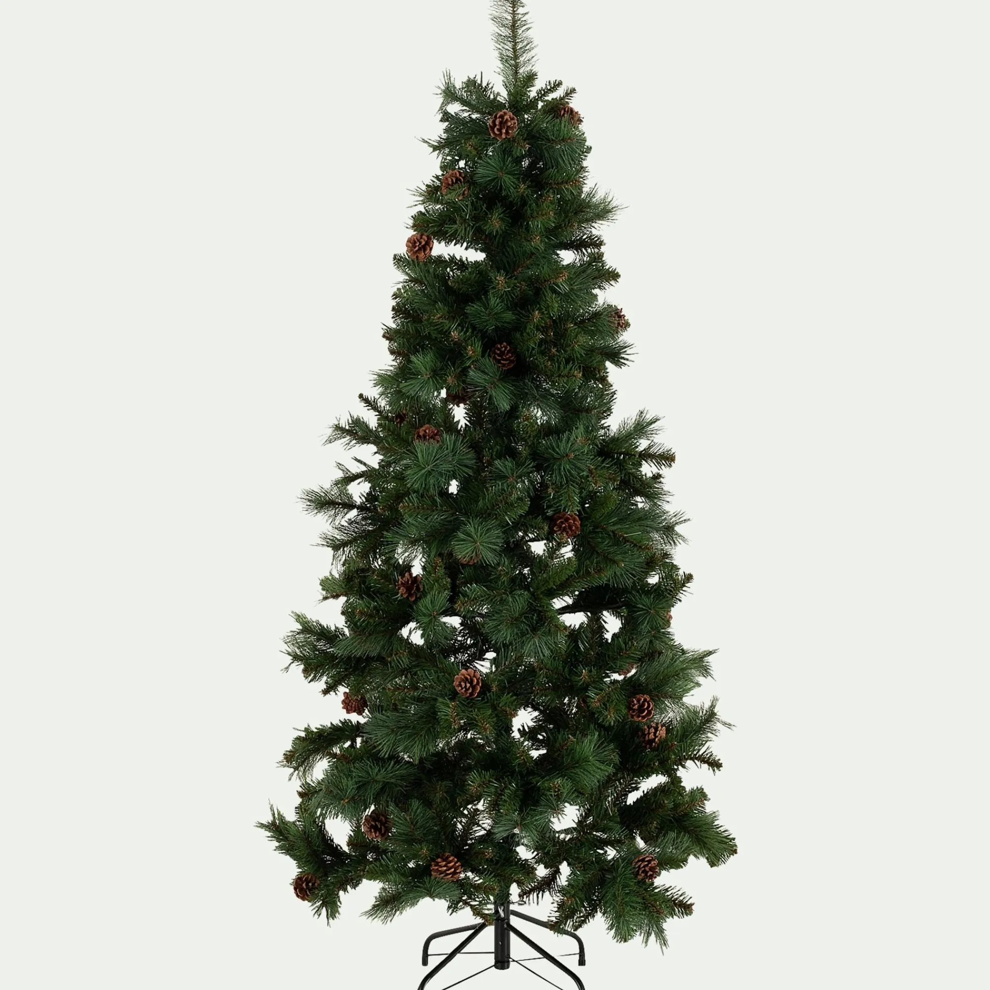 alinea Grand Sapin De Noël*Sapin de Noël artificiel avec pommes de pin D78xH150cm - Vert