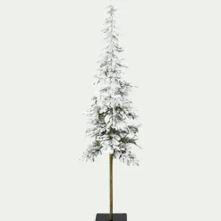 alinea Grand Sapin De Noël*Sapin de Noël artificiel enneigé D60xH240cm - Blanc