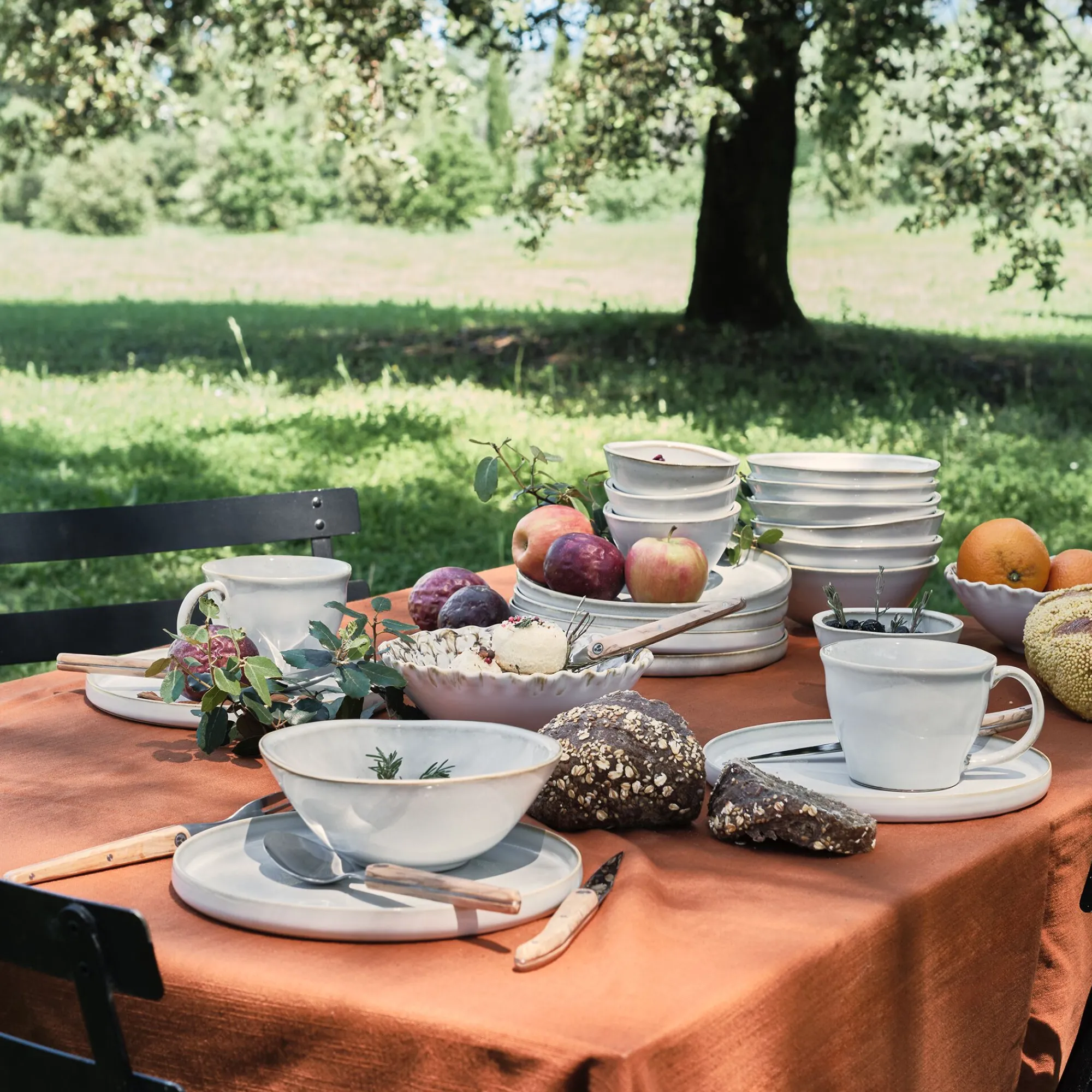 alinea Vaisselle Petit Déjeuner*Service petit déjeuner en grès - alpilles Beige