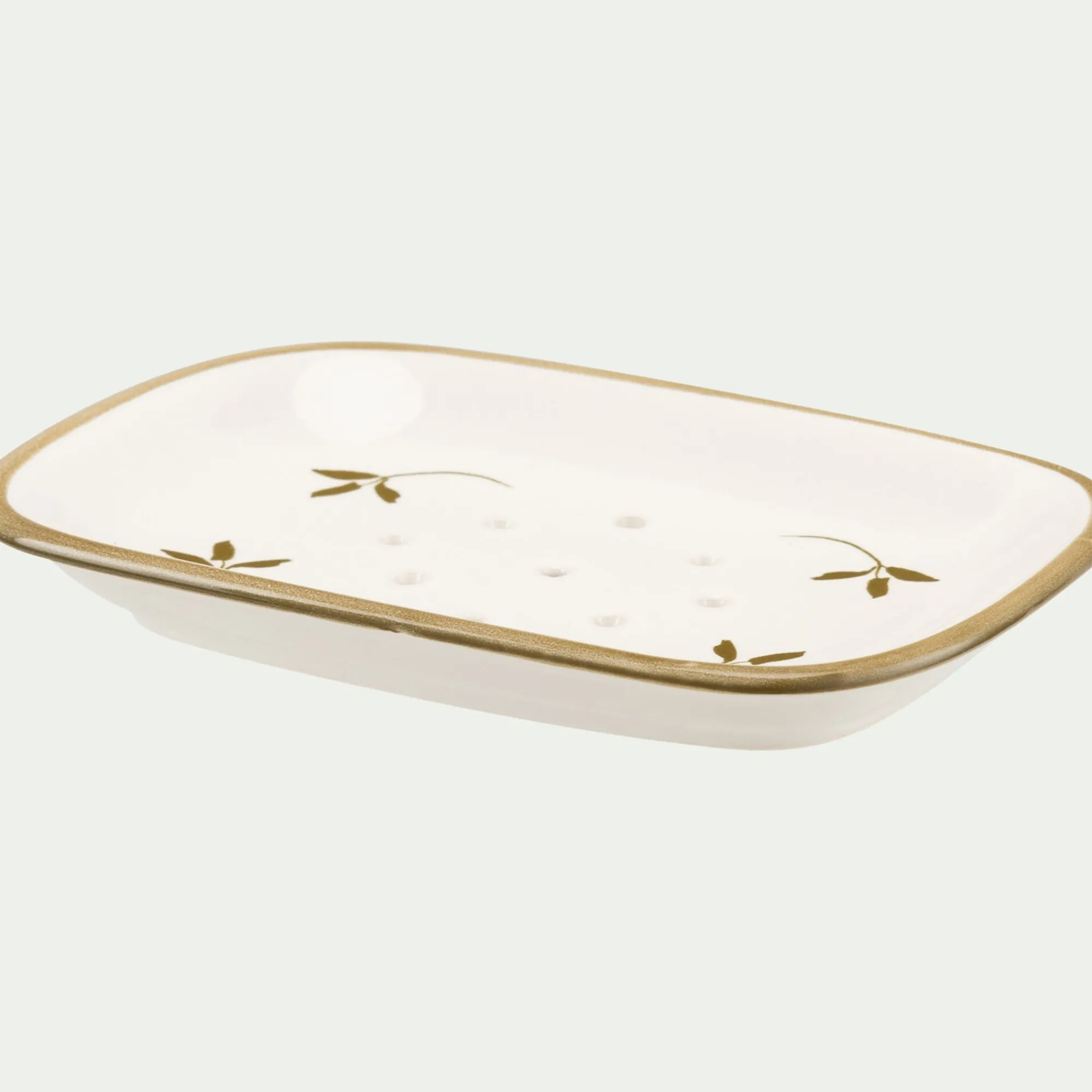 alinea Set De Salle De Bain|Accessoire De Salle De Bain*Set de salle de bain en grès - blanc