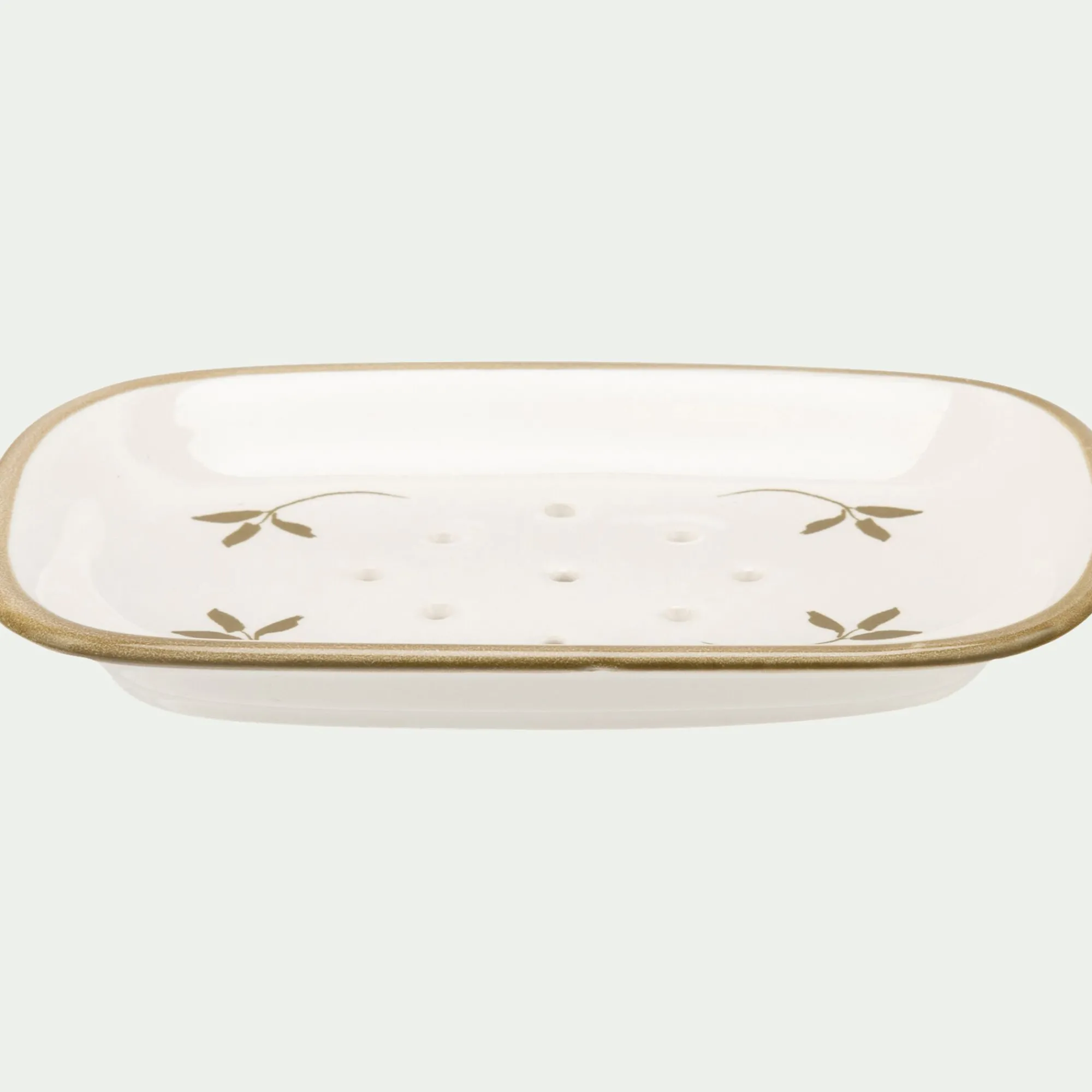 alinea Set De Salle De Bain|Accessoire De Salle De Bain*Set de salle de bain en grès - blanc