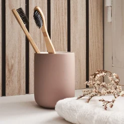 alinea Set De Salle De Bain|Accessoire De Salle De Bain*Set de salle de bain en grès - Rose