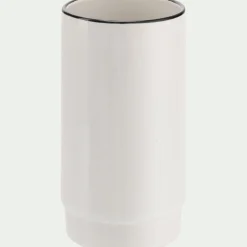alinea Set De Salle De Bain|Accessoire De Salle De Bain*Set de salle de bain en grès - noir et Blanc