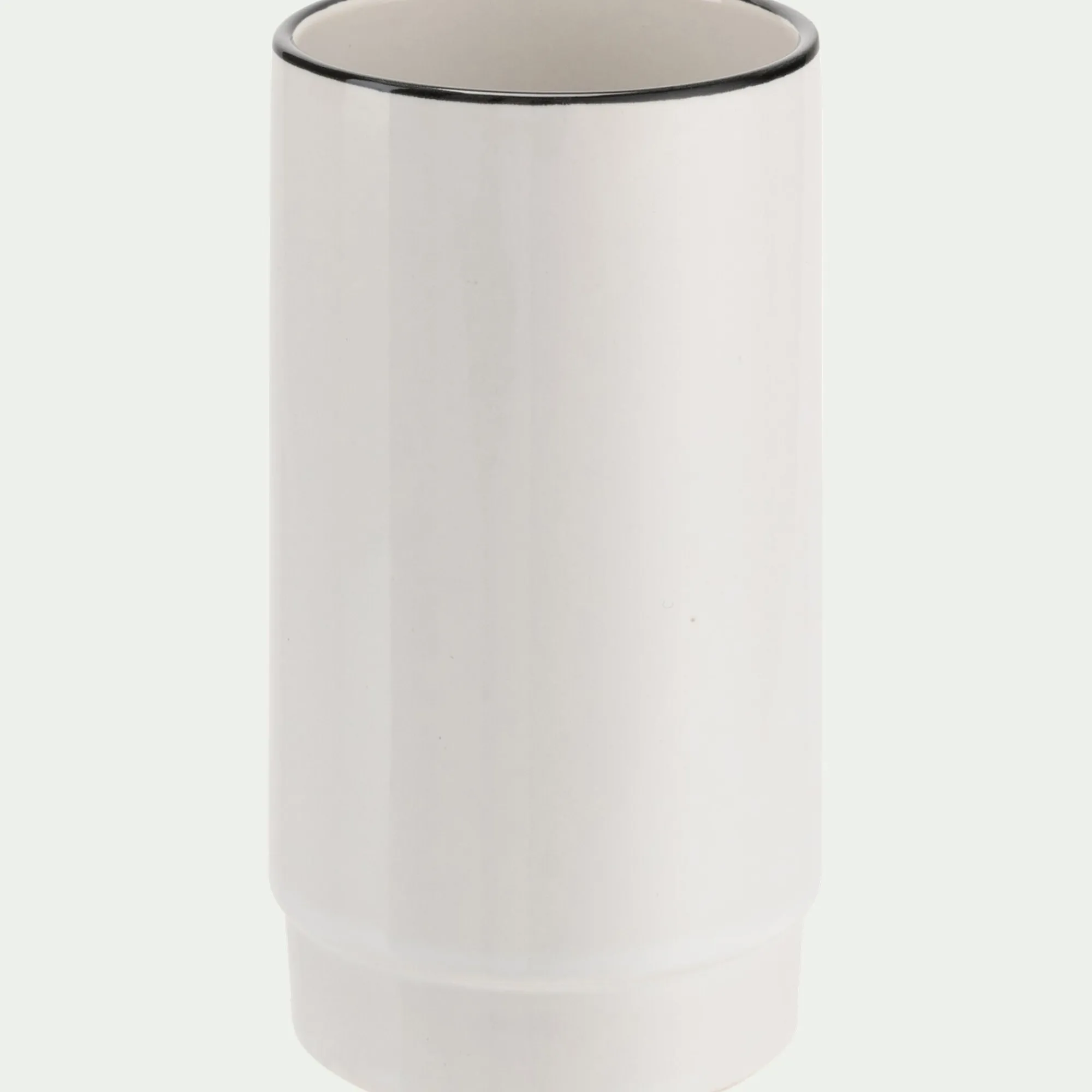 alinea Set De Salle De Bain|Accessoire De Salle De Bain*Set de salle de bain en grès - noir et Blanc