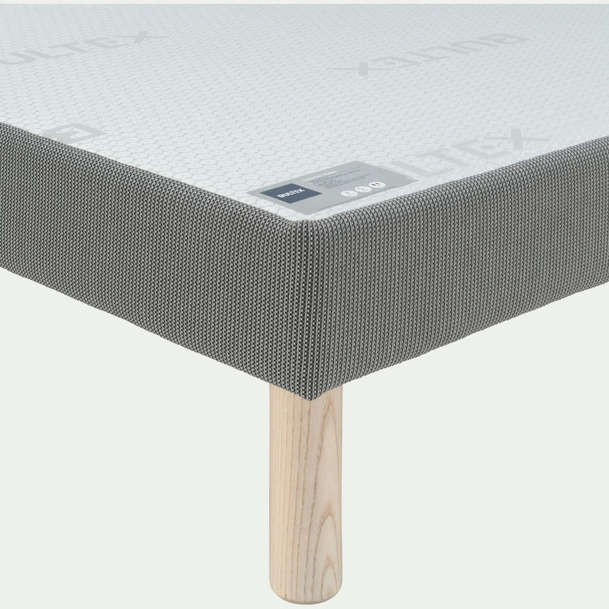 alinea Bultex|Sommier Tapissier*Sommier tapissier Bultex 140x190cm - foncé Gris