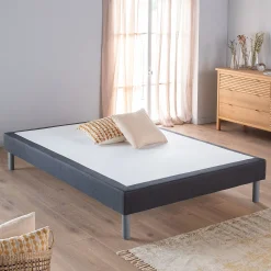 alinea Sommier 140X200 Cm*Sommier tapissier 140x200cm - anthracite Gris