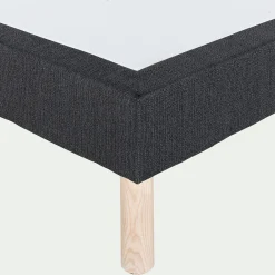 alinea Sommier 140X200 Cm*Sommier tapissier 140x200cm - anthracite Gris